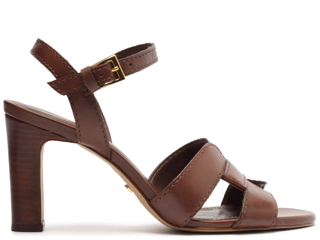 sandalia arezzo hot brandy couro salto bloco medio-1