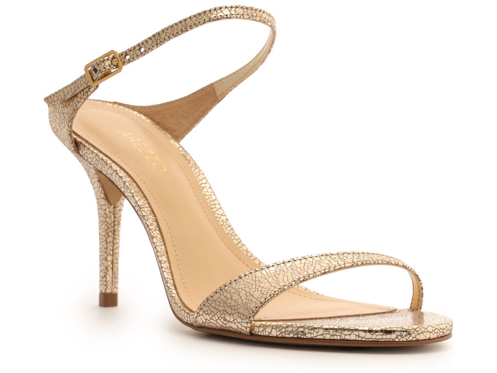 sandalia arezzo dourada couro salto fino tira instep-2