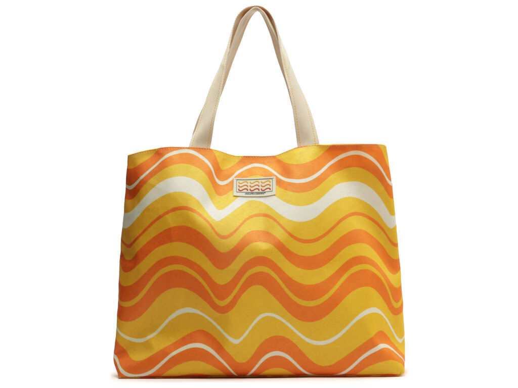 Imagem da variante: Bolsa Anacapri Shopping Grande Ondas Sundown Laranja TCE IBIZA/F - MULTI LARAN - UN