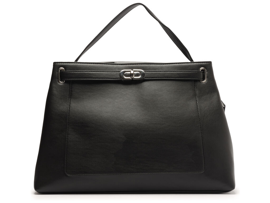 Imagem da variante: Bolsa Arezzo Tote Grande Preta Eco Calf ECO CALF - PRETO - UN
