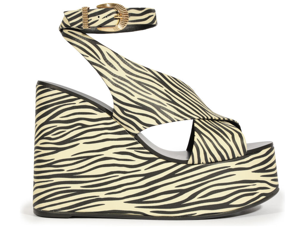 sandalia schutz plataforma cruzada couro zebra-1