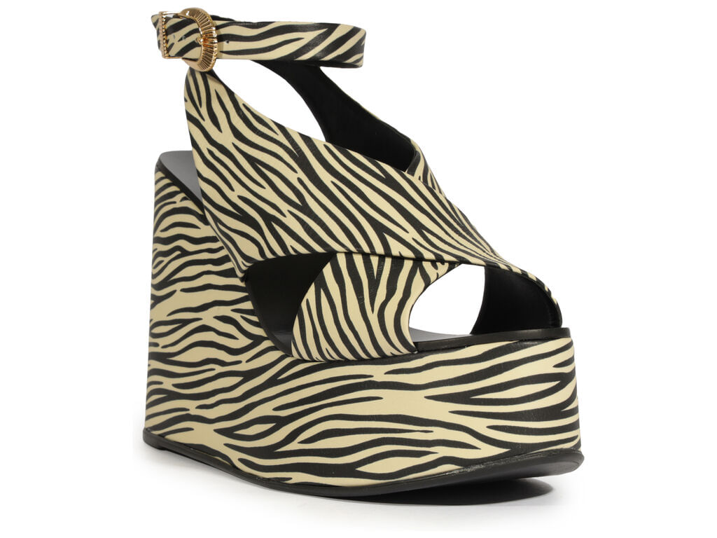 sandalia schutz plataforma cruzada couro zebra-2