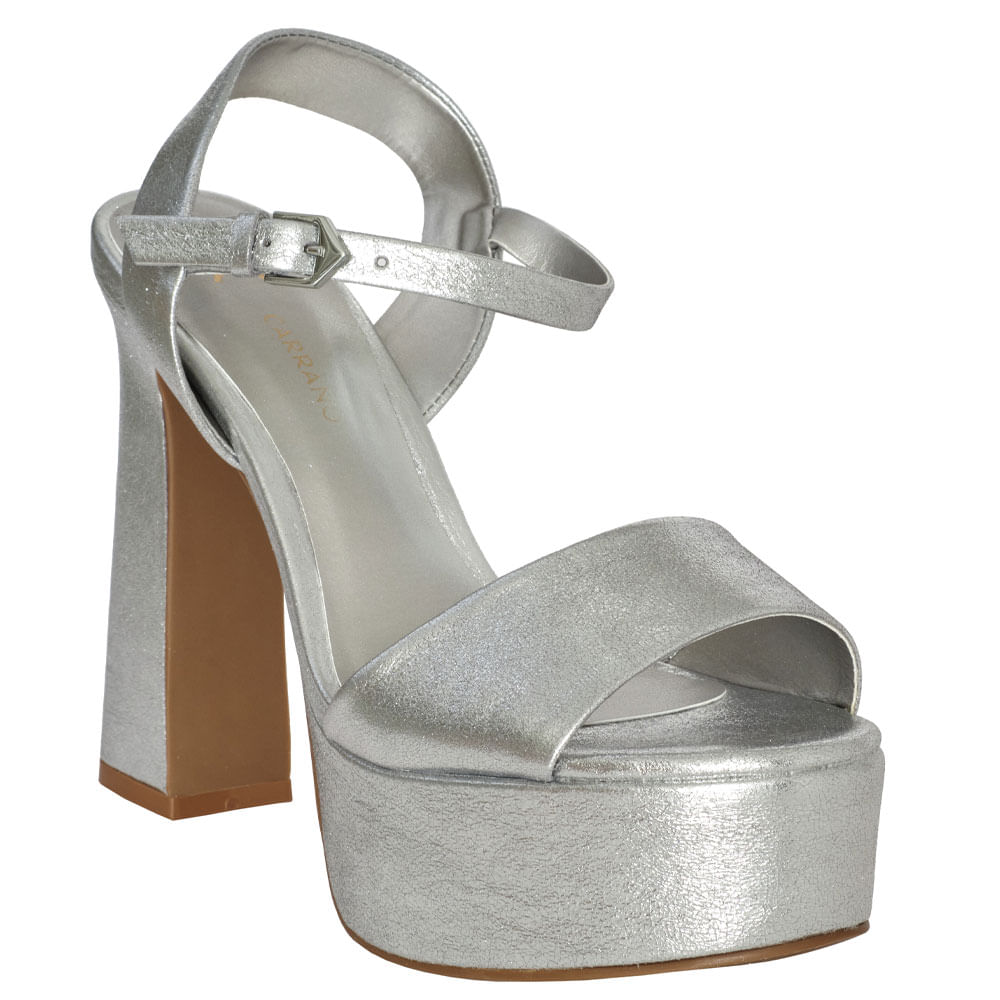 sandalia carrano crack silver -2