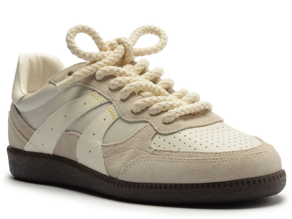 tenis arezzo bege camurca amarracao retro branco-2