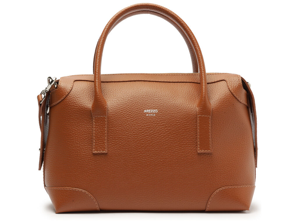 Imagem da variante: Bolsa Arezzo Bowling Marrom Cúrcuma Grande Recortes Eco ECO BIG FLO - CURCUMA - UN