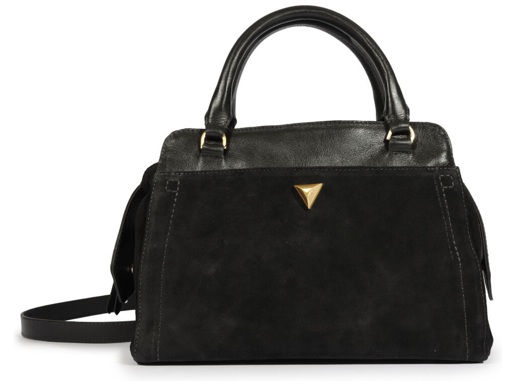 Imagem da variante: Bolsa Schutz Tote Preta Couro Média Detalhe Dourado FULL SOFT C - BLACK - UN