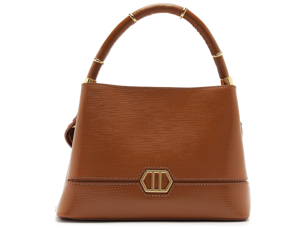Imagem da variante: Bolsa Arezzo Tote Cúrcuma Couro Pequena Anéis WAVE/VEG OI - CURCUMA/CUR - UN