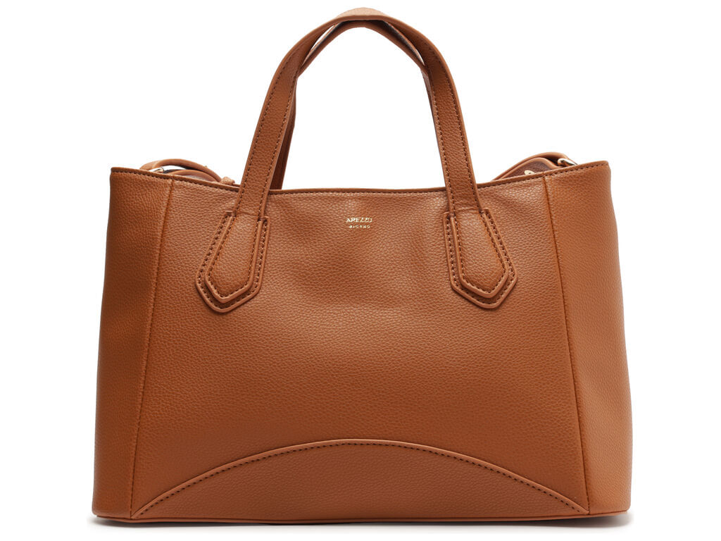Imagem da variante: Bolsa Arezzo Tote Marrom Média Eco Floater ECO FLOATER - NATURAL WOO - UN