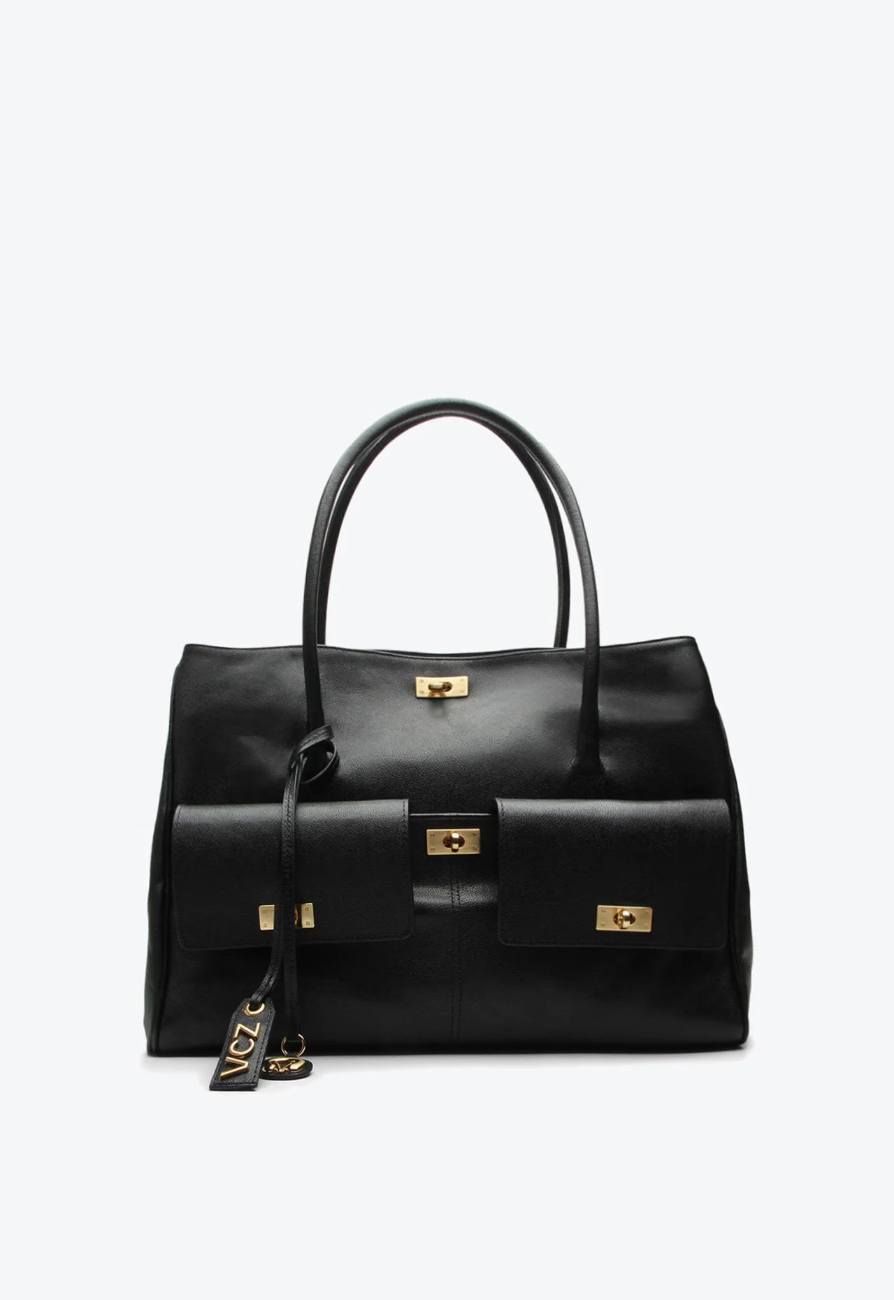 bolsa vicenza tote bethany media preto-1