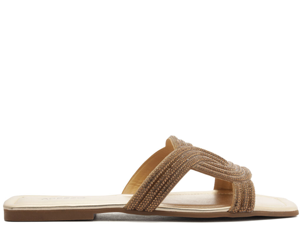 sandalia arezzo rasteira enfeite lct-1