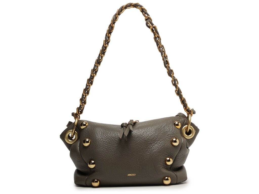 Imagem da variante: Bolsa Arezzo Tiracolo Média Cinza Floater Koppen Ferragens Douradas FLOATER KOP - DARK PEWTER - UN