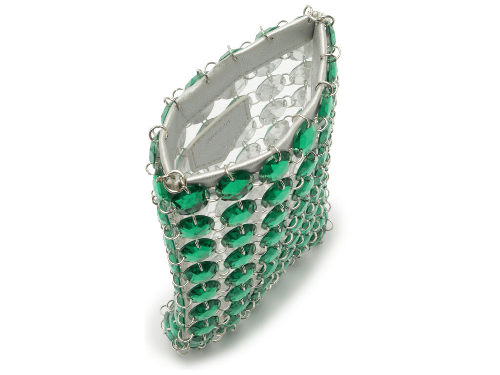 bolsa arezzo tiracolo pequena round stone verde-2