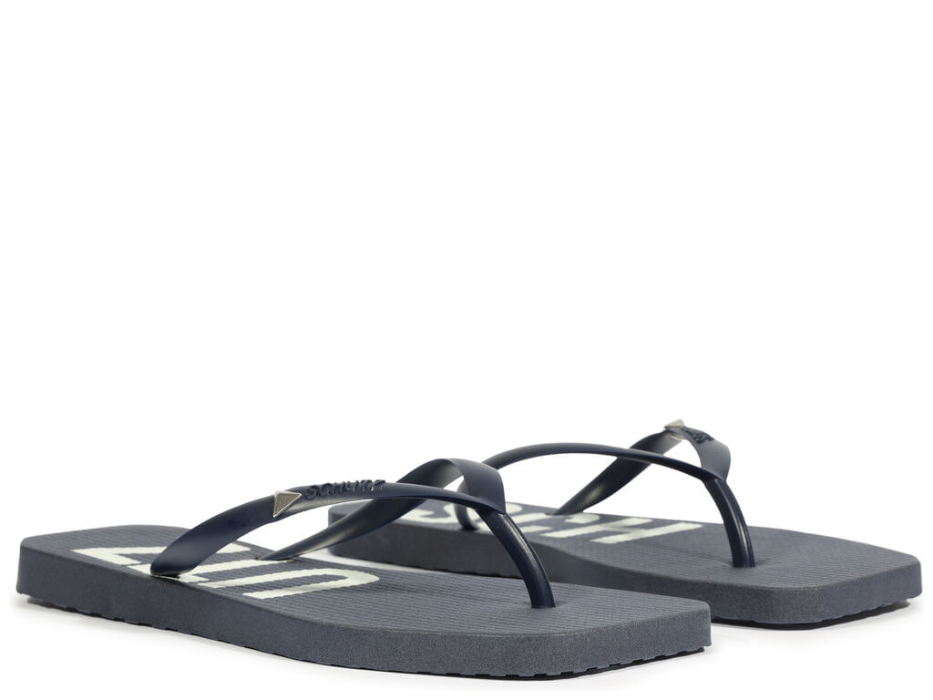 chinelo schutz jellys preto frente quadrada cabedal injetado 21306-2