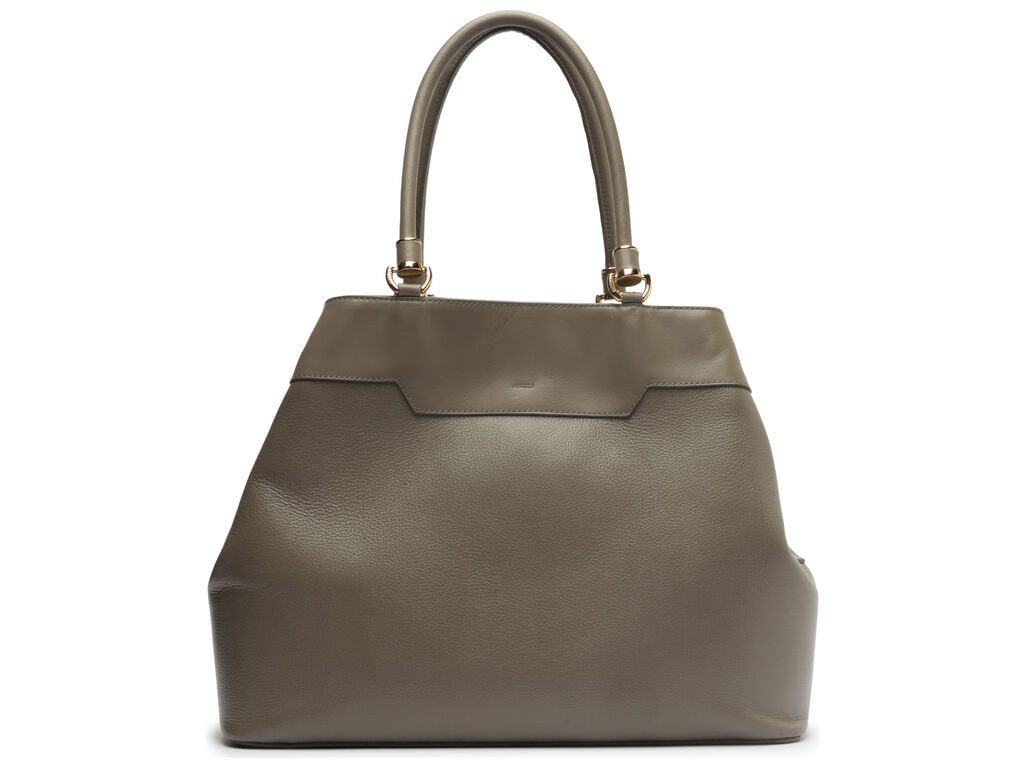 Imagem da variante: Bolsa Arezzo Hobo Pewter Couro Grande Recorte LEATHER MON - DARK PEWTER - UN