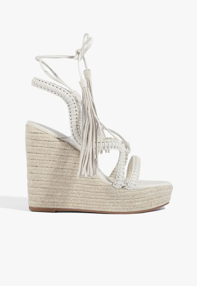 sandalia schutz lace wedge branca plataforma couro-1