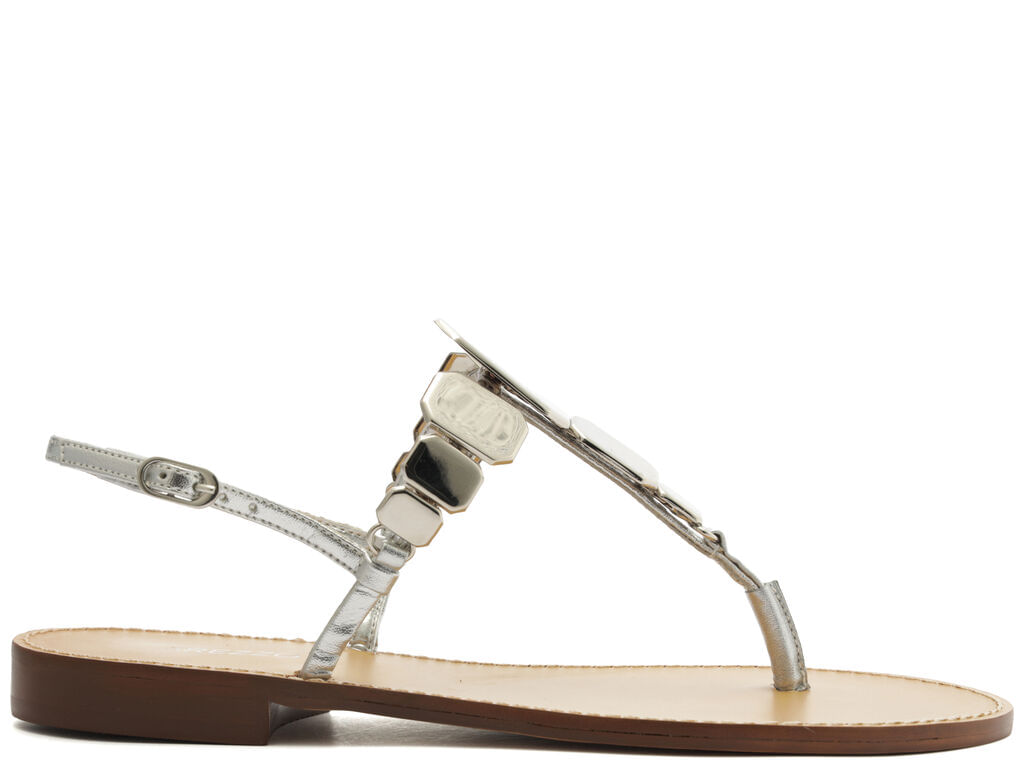 sandalia arezzo prateada couro slim metais geometricos-1