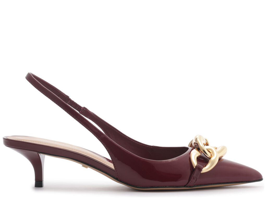 Imagem da variante: Scarpin Arezzo Slingback Eco Verniz Vinho ECO VERNIZ  - WINE BERRY - 34