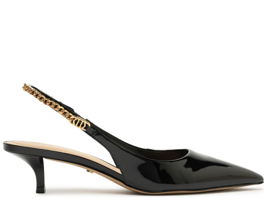 scarpin arezzo eco verniz preto salto baixo-1