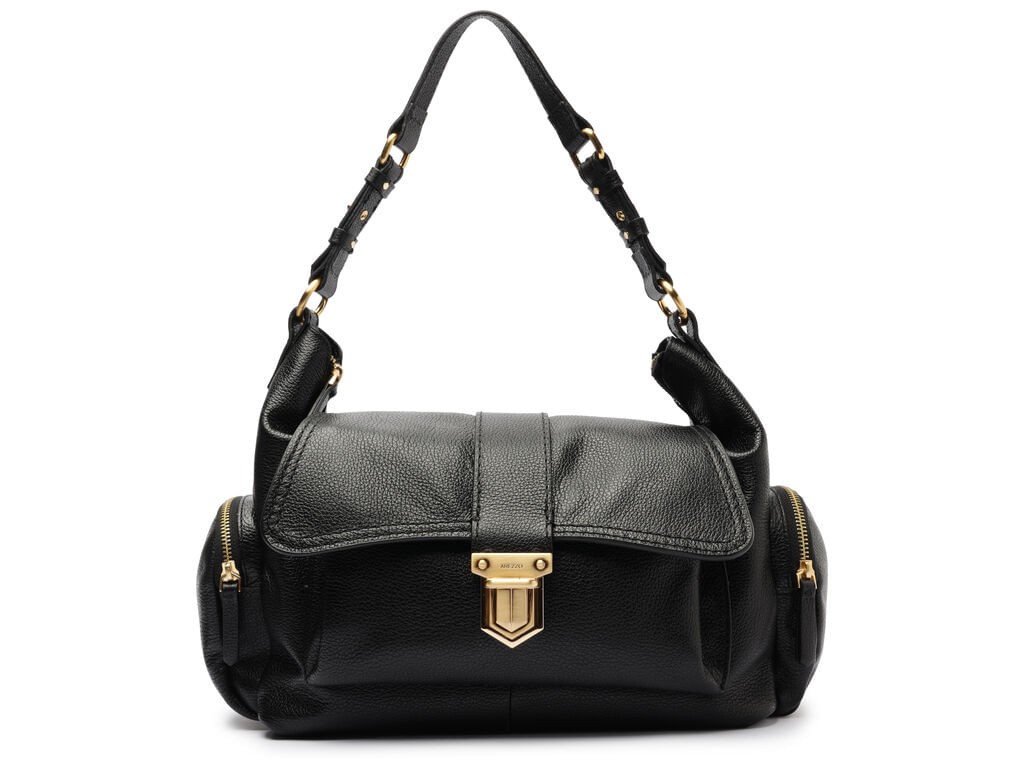 Imagem da variante: Bolsa Arezzo Hobo Grande Floater Doha Preta FLOATER DOH - PRETO - UN