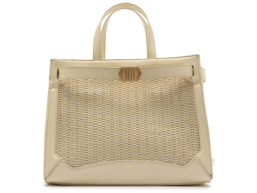 bolsa arezzo tote grande tramada off-white-1