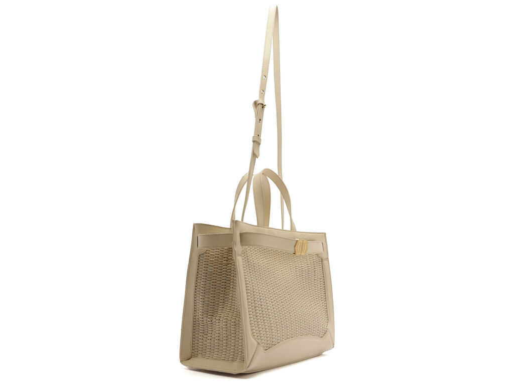 bolsa arezzo tote grande tramada off-white-2