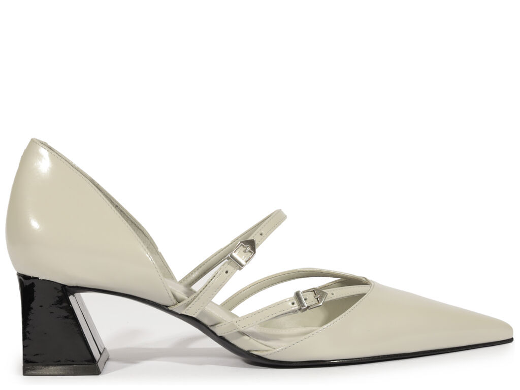Imagem da variante: Scarpin Schutz Peep Toe Cinza FACILE BOX - CLOUD GRAY - 34