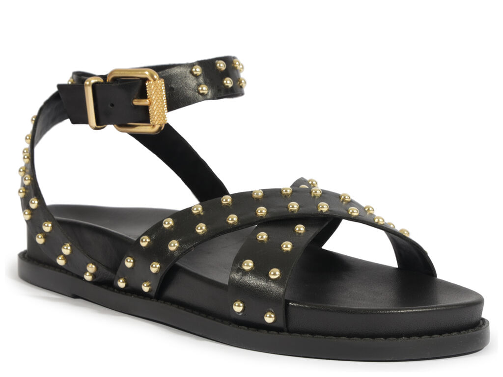 sandalia schutz papete camurca tiras preta 2156-2