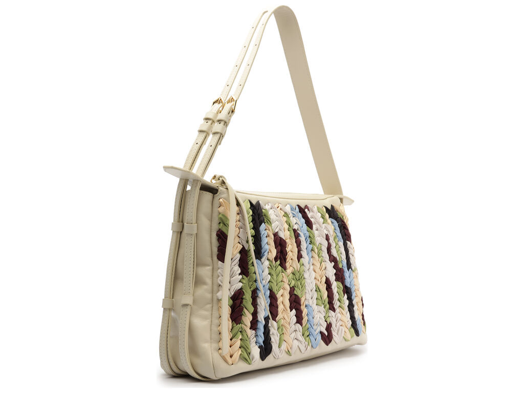 bolsa arezzo hobo branca couro grande alca tramado-2