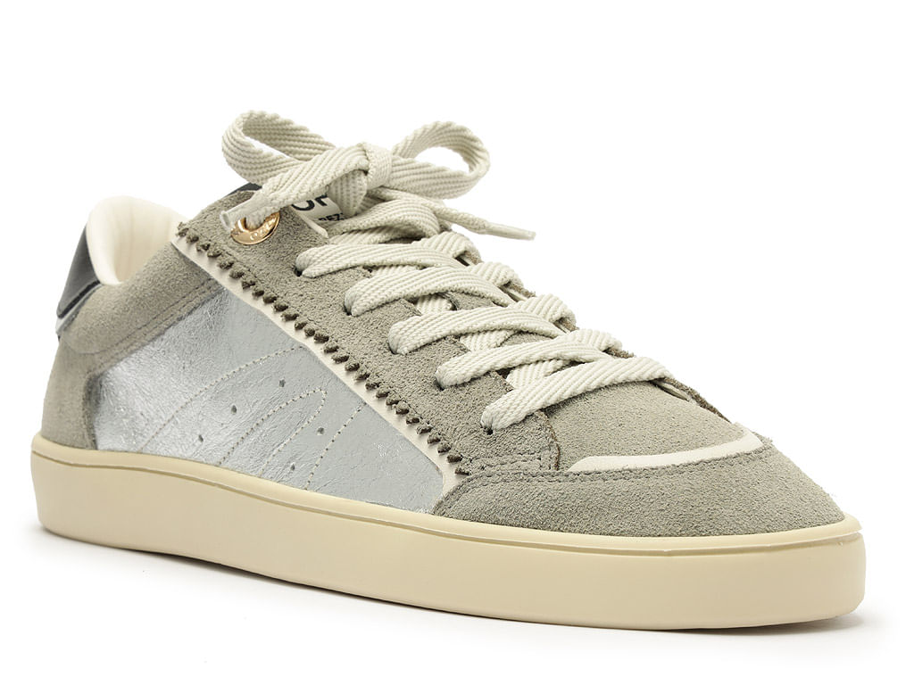 tenis arezzo cinza camurca sola baixa prata-2