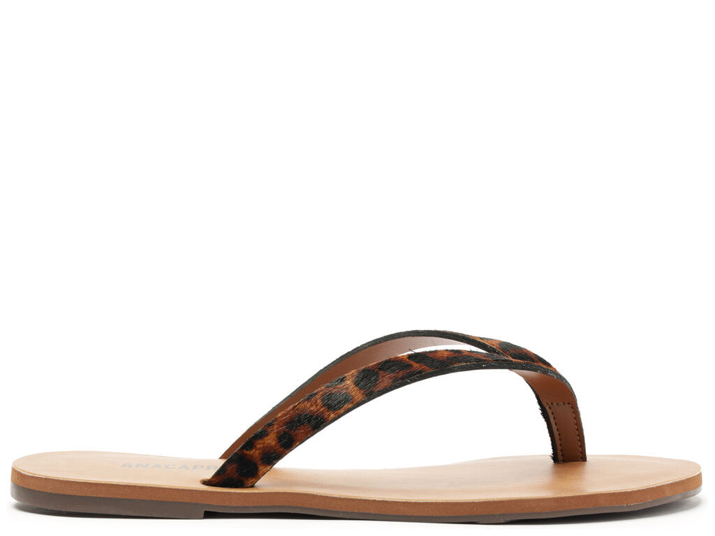sandalia anacapri rasteira savage couro animal print-1