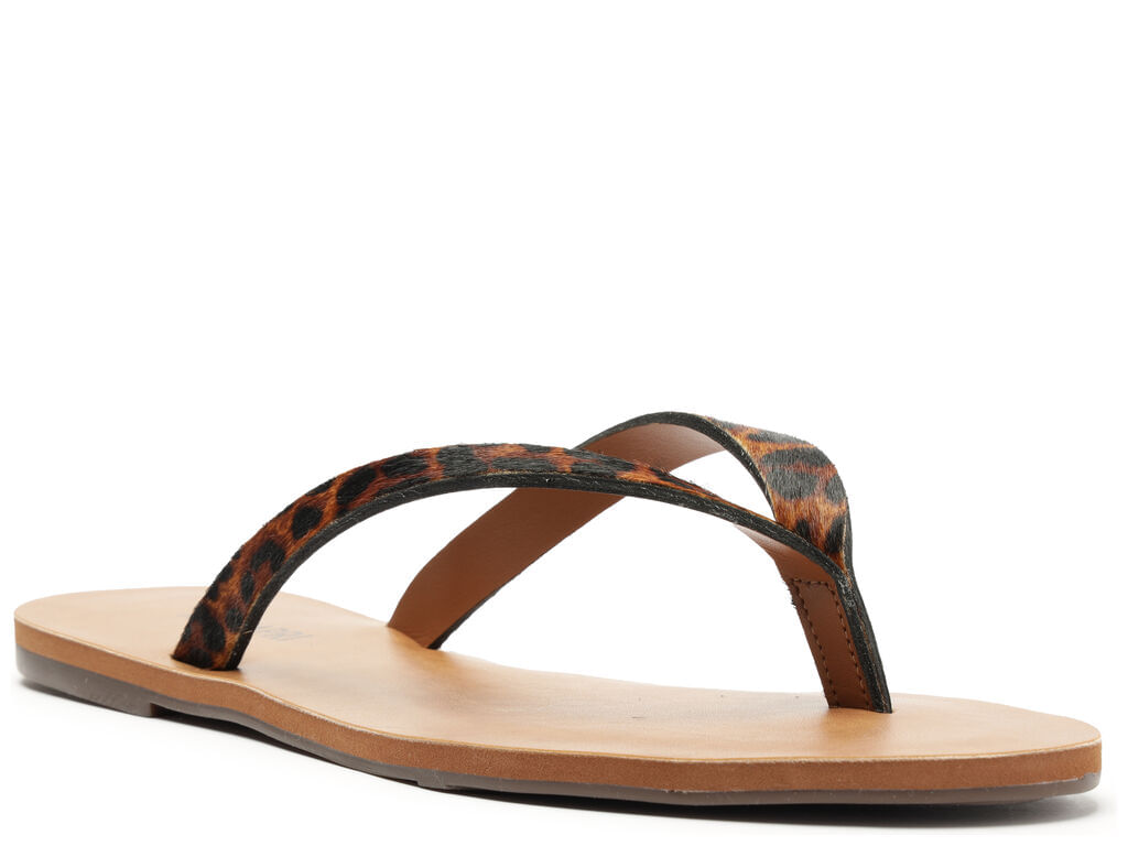 sandalia anacapri rasteira savage couro animal print-2