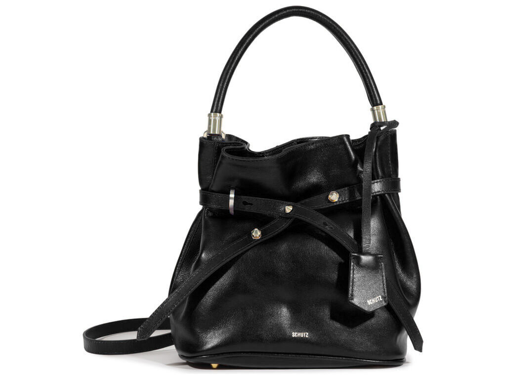 bolsa schutz bucket media preta full soft calf-1