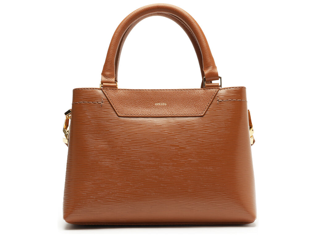 Imagem da variante: Bolsa Arezzo Tote Marrom Couro Textura Média FLOATER NEW - ROAST CARAM - UN