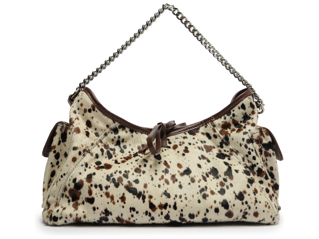 Imagem da variante: Bolsa Arezzo Tiracolo Pequena HairCalf Splash/Couro HAIRCALF SP - MULTI NATUR - UN