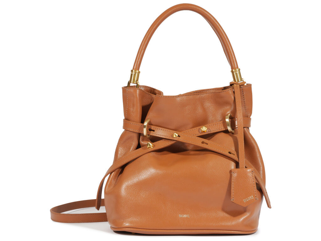 bolsa schutz bucket media caramelo full soft calf-1