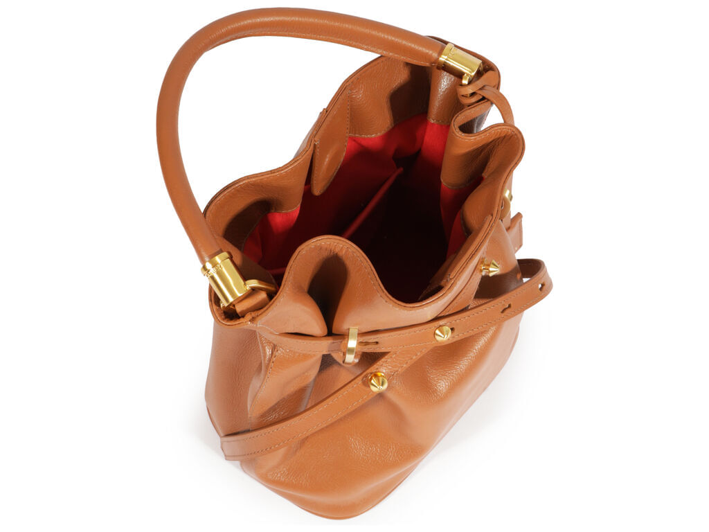 bolsa schutz bucket media caramelo full soft calf-2