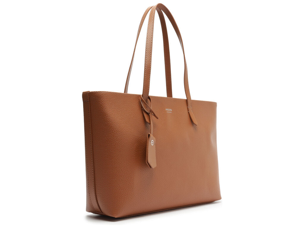 bolsa arezzo shopping caramelo manu grande-2