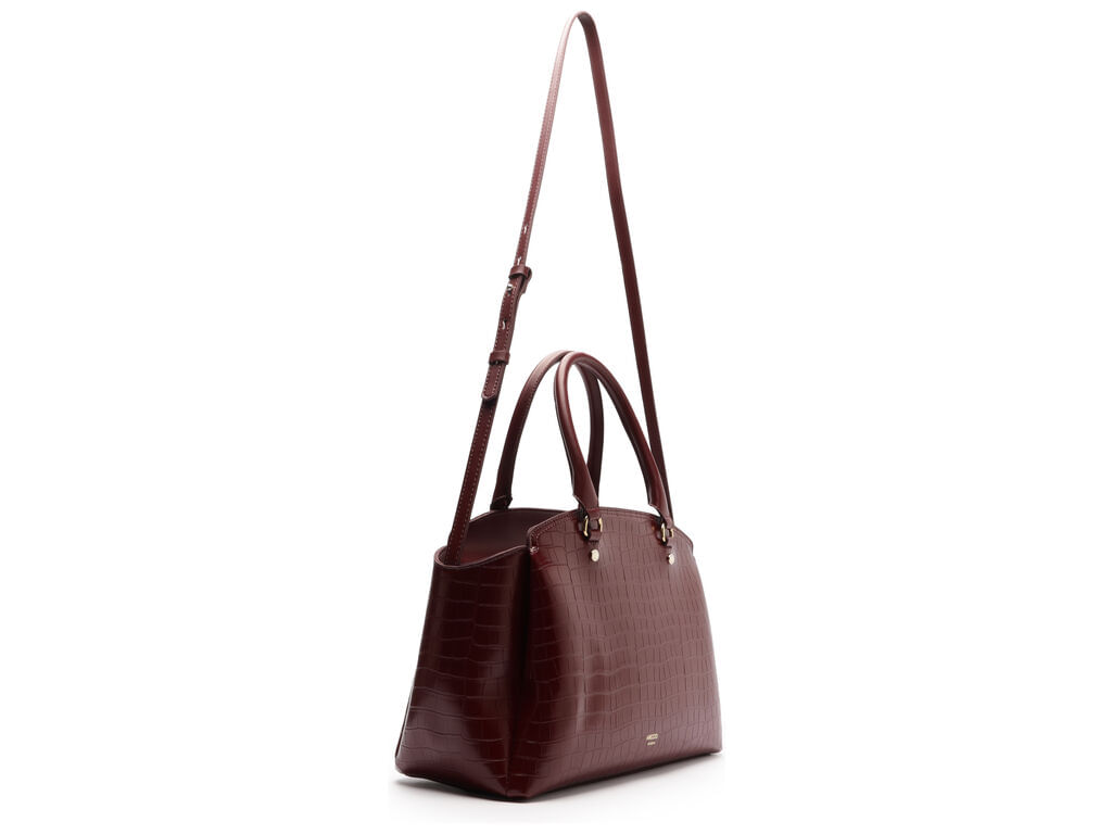 bolsa arezzo tote vinho croco grande textura-2