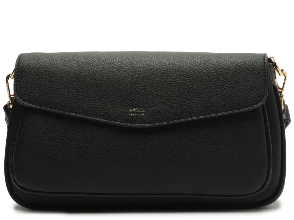 bolsa arezzo shoulder bag preta media eco-1