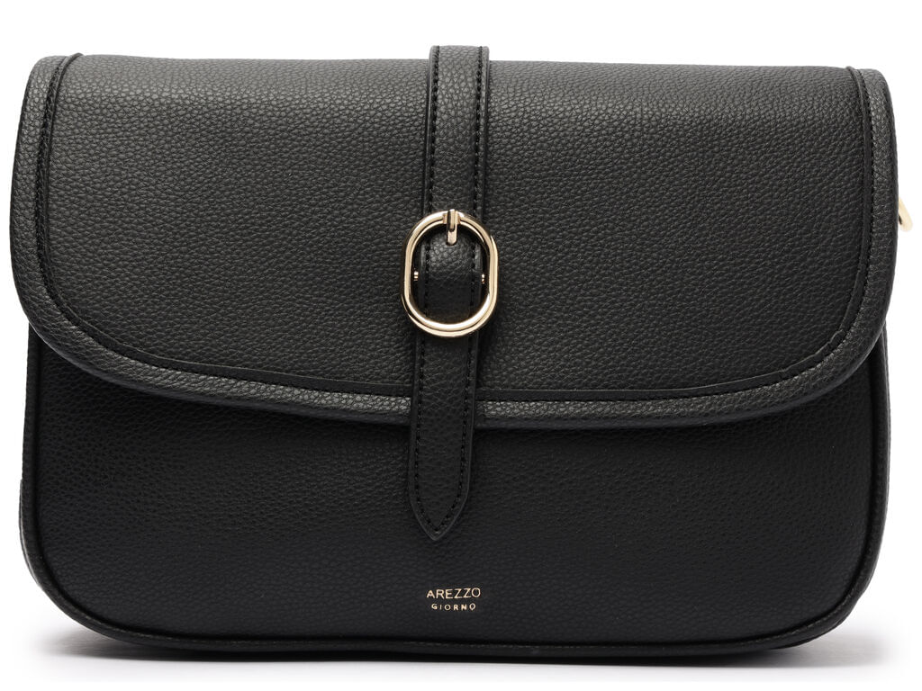 Imagem da variante: Bolsa Arezzo Crossbody Preta Média Eco ECO FLOATER - PRETO - UN