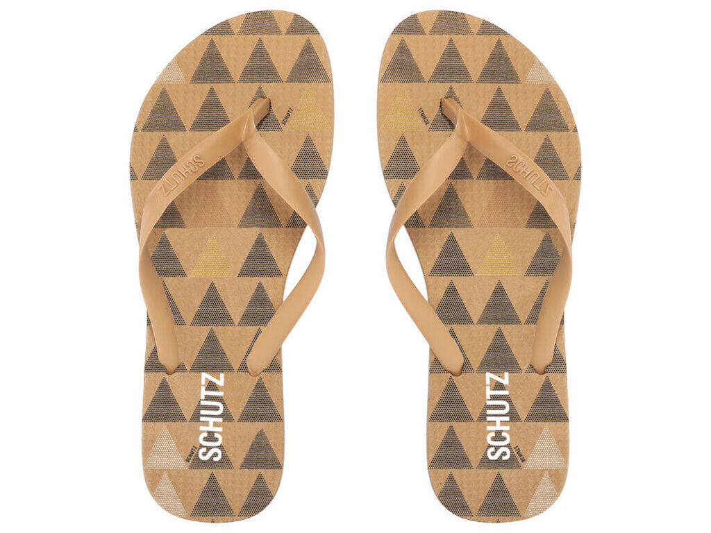 chinelo de dedo schutz bege triangle-1