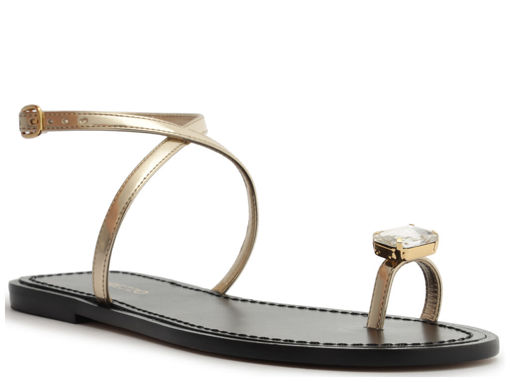 sandalia arezzo rasteira ouro strass minimalista-2