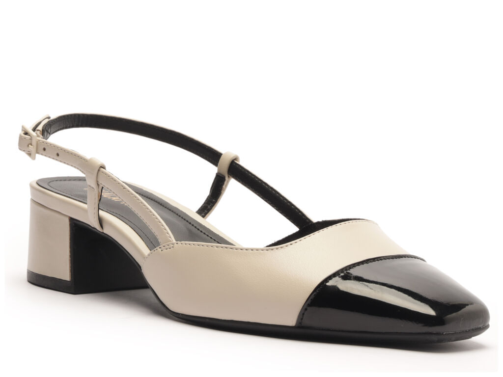 sapatilha anacapri slingback salto bloco bege ponta verniz preta-2