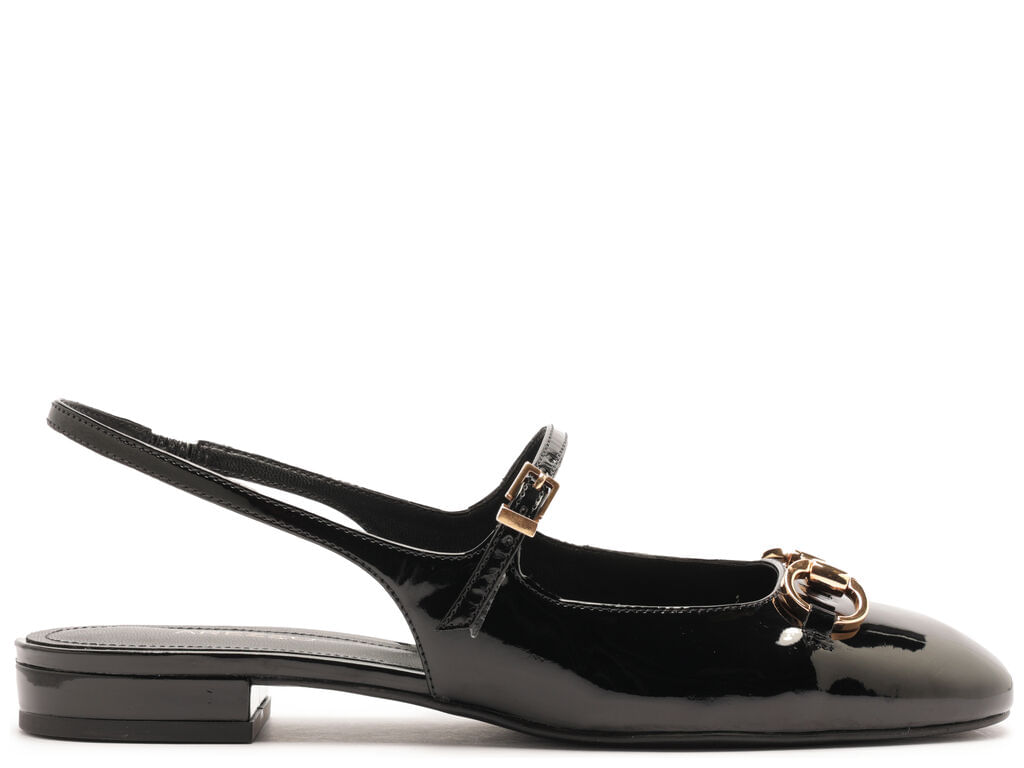 sapatilha arezzo slingback verniz preta metal-1