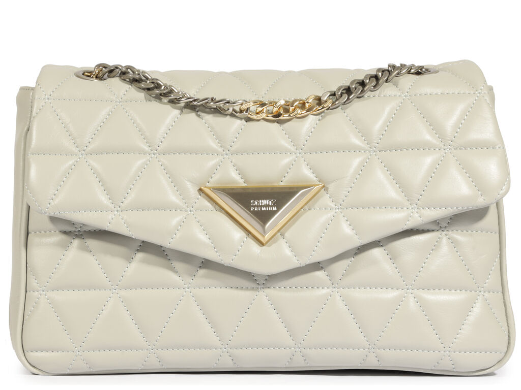 Imagem da variante: Bolsa Schutz Tiracolo Grande 944 Couro Cinza Madrid MADRID - CLOUD GRAY( - UN
