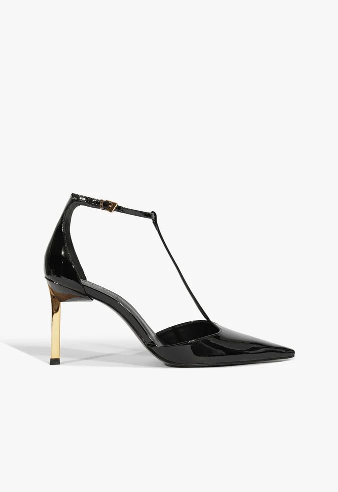 pump schutz verniz salto fino alto preto tira salome 2232-1