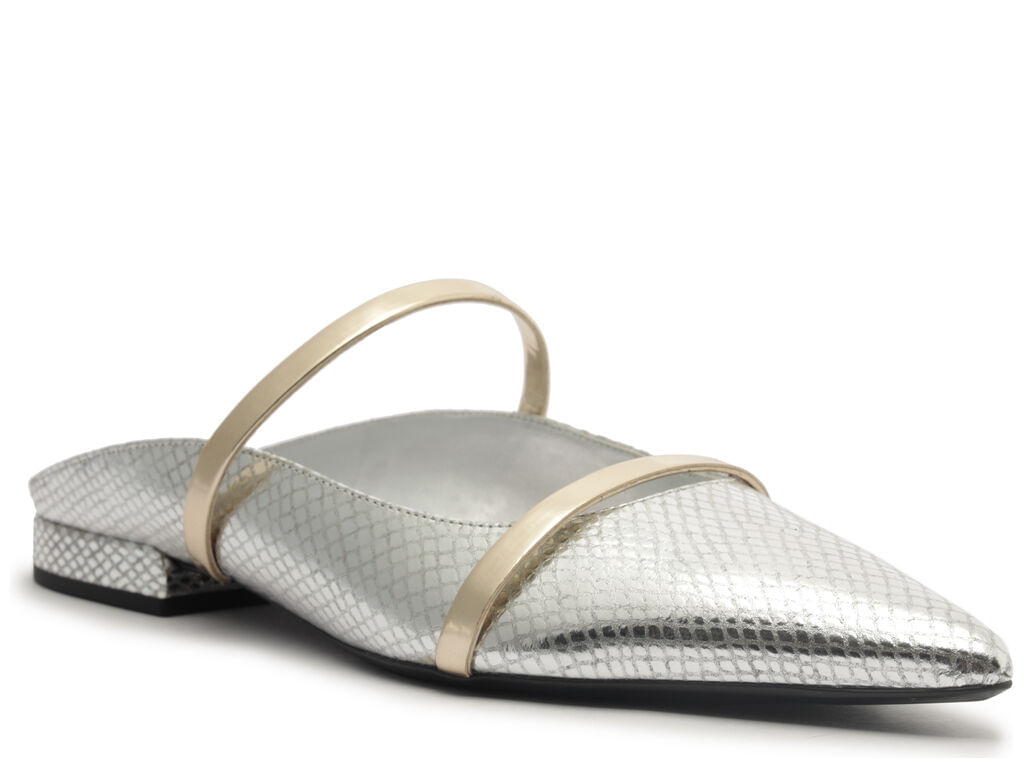 mule arezzo prateada eco serpente bico fino tiras-2