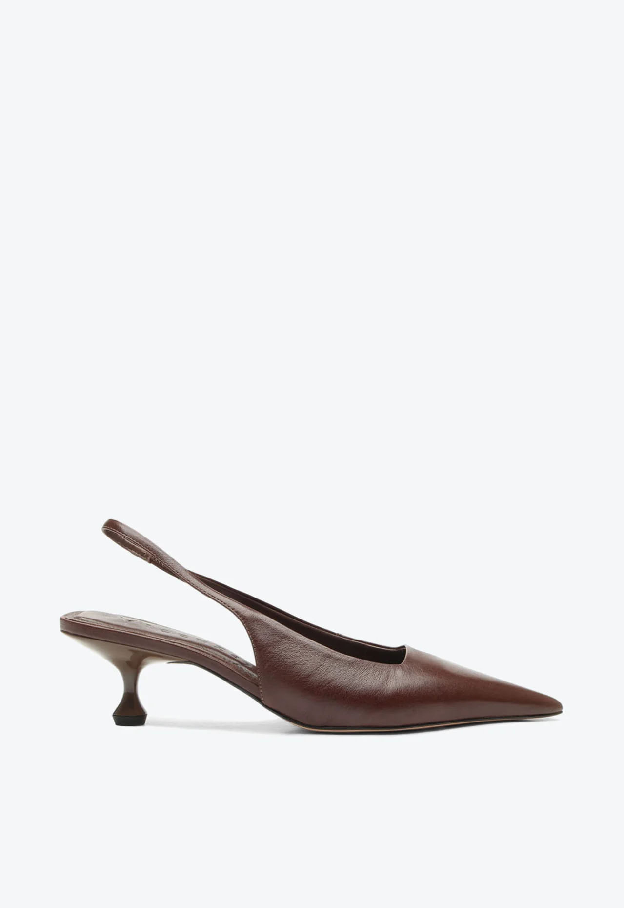 Imagem da variante: Scarpin Vicenza Slingback Servia Marrom TORINO - CHOCOLATE S - 33