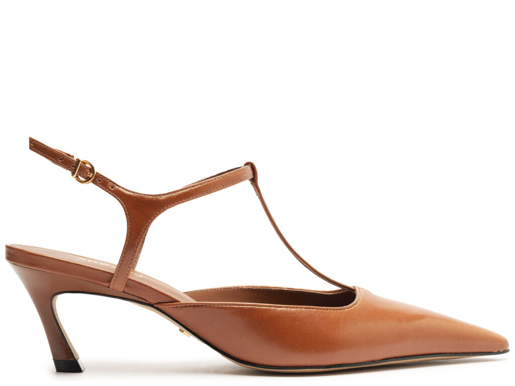 scarpin arezzo marrom couro salto kitten aberto telma-1