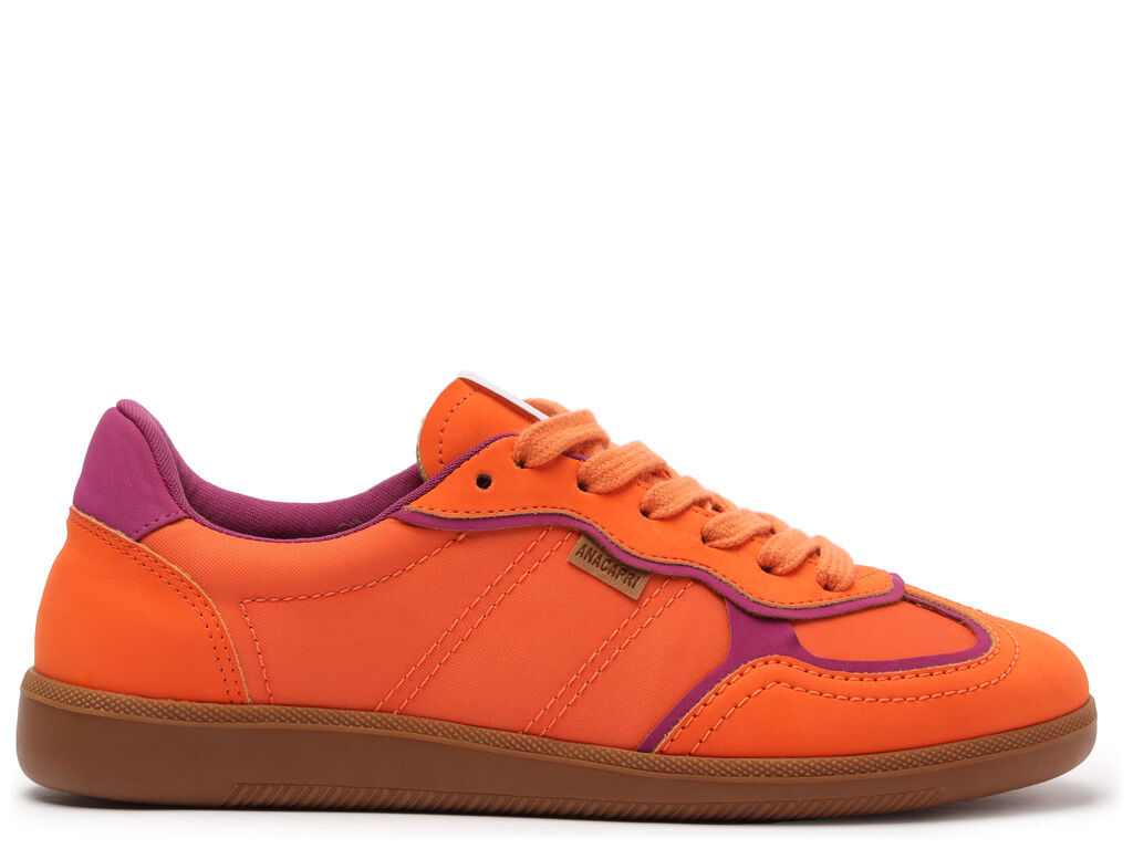 Imagem da variante: Tênis Anacapri A25 Laranja e Roxo TEC NYLON T - ORANGE/VELV - 35